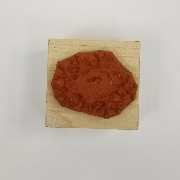 Hero Arts 1989 Vintage Rubber Stamp B-237 Rose Blossom Leaves Wood Mounted - Picture 6 of 8